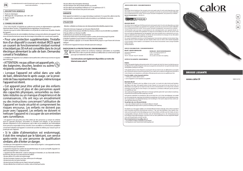 Image de la première page du manuel de l'appareil Power Straight CF5820C0