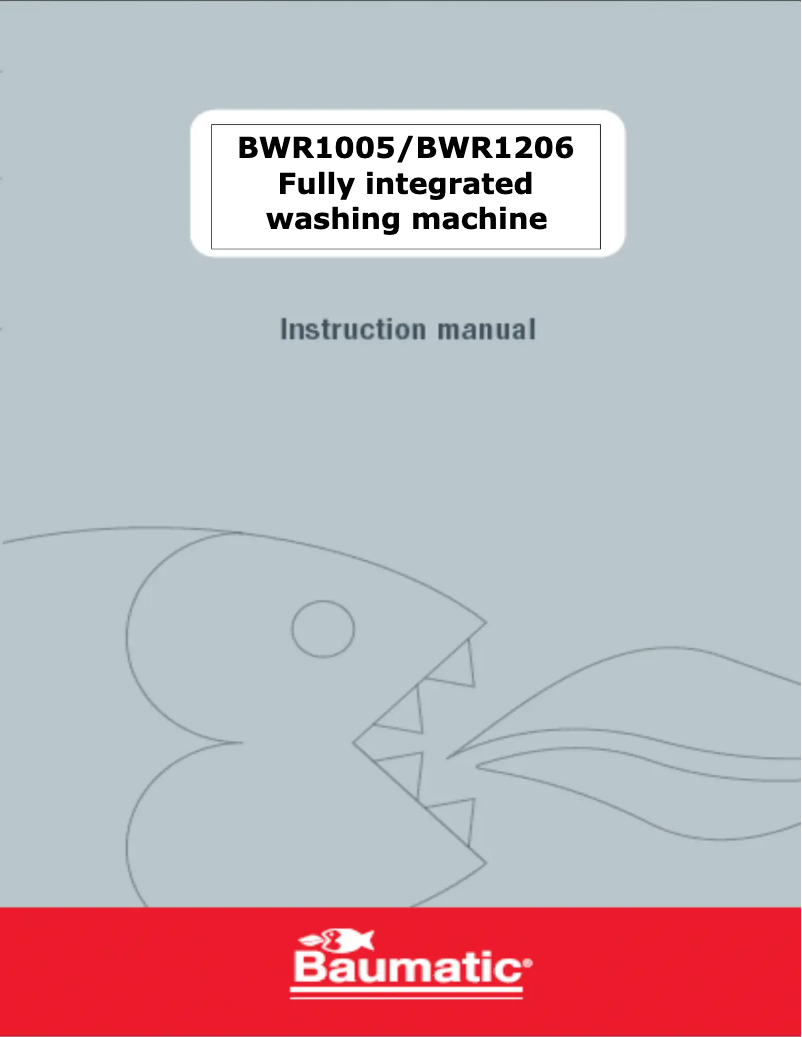 Page n°1 - Manuel utilisateur Baumatic BWR1206