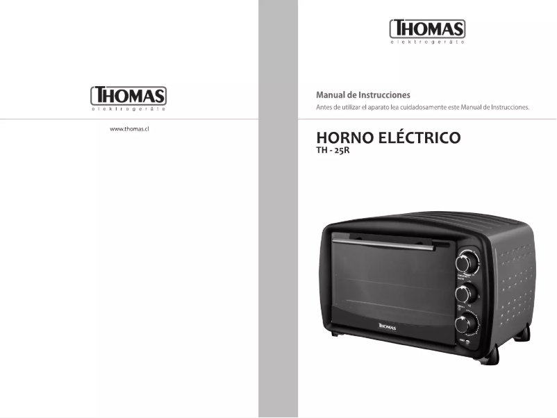 Page 1 de la notice Manuel utilisateur Thomas TH-25R