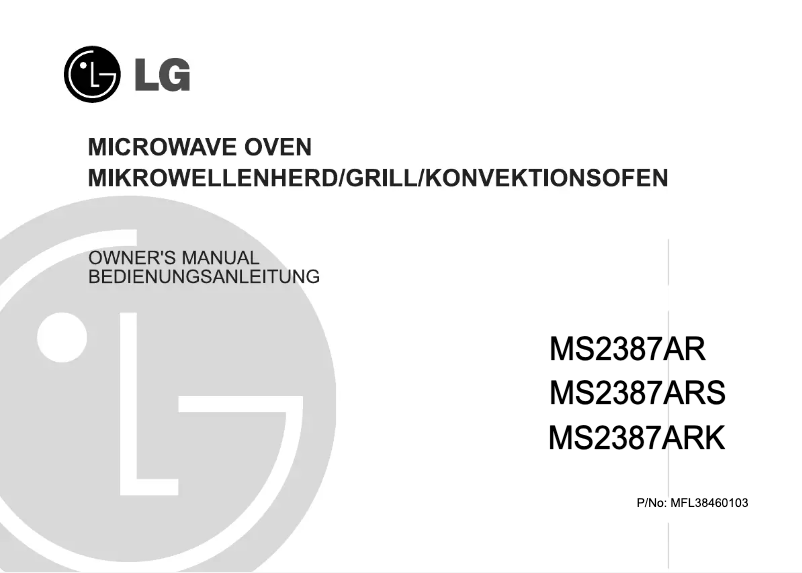 Página 1 del manual Manual de usuario LG MS-2387ARS
