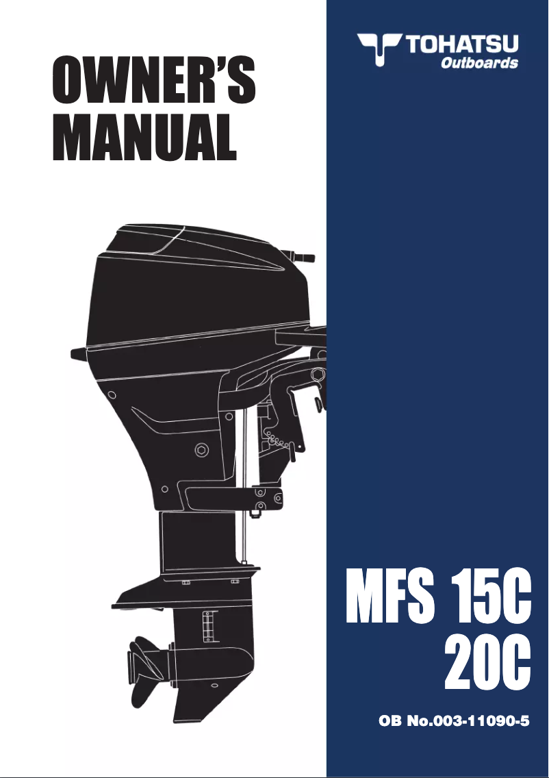 Page n°1 - Manuel utilisateur Tohatsu MFS20C