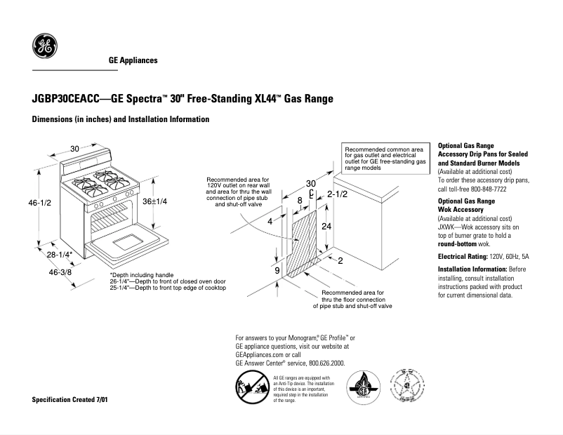 Imagen de la primera página del manual del dispositivo Spectra JGBP30CEACC