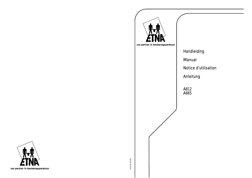 Page 1 de la notice Manuel utilisateur Etna A812