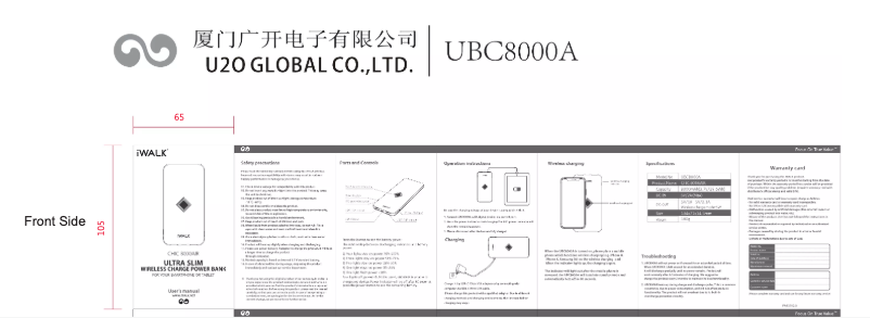 Page 1 de la notice Manuel utilisateur iWALK Chic Air