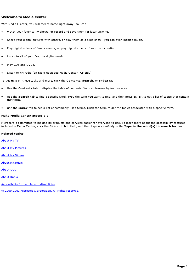 Page 1 de la notice Manuel utilisateur Sony Vaio PCV-RZ44G