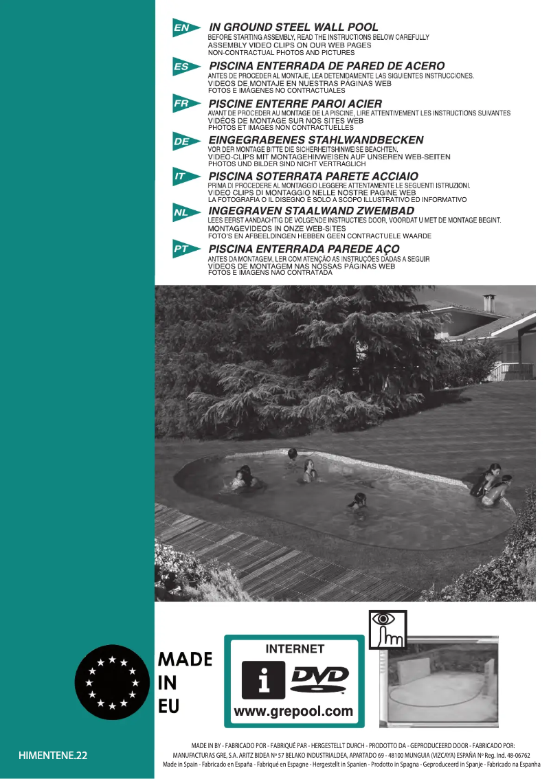 Page 1 de la notice Manuel utilisateur Gre KPE300NPNE