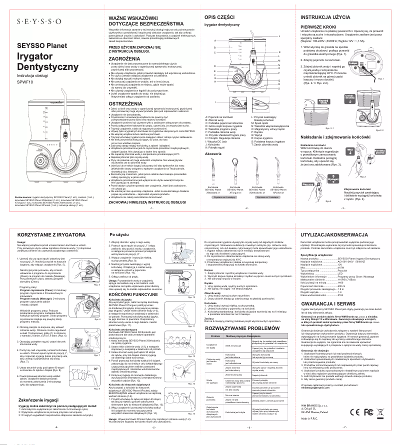 Page 1 de la notice Manuel utilisateur SEYSSO Planet SPWF10