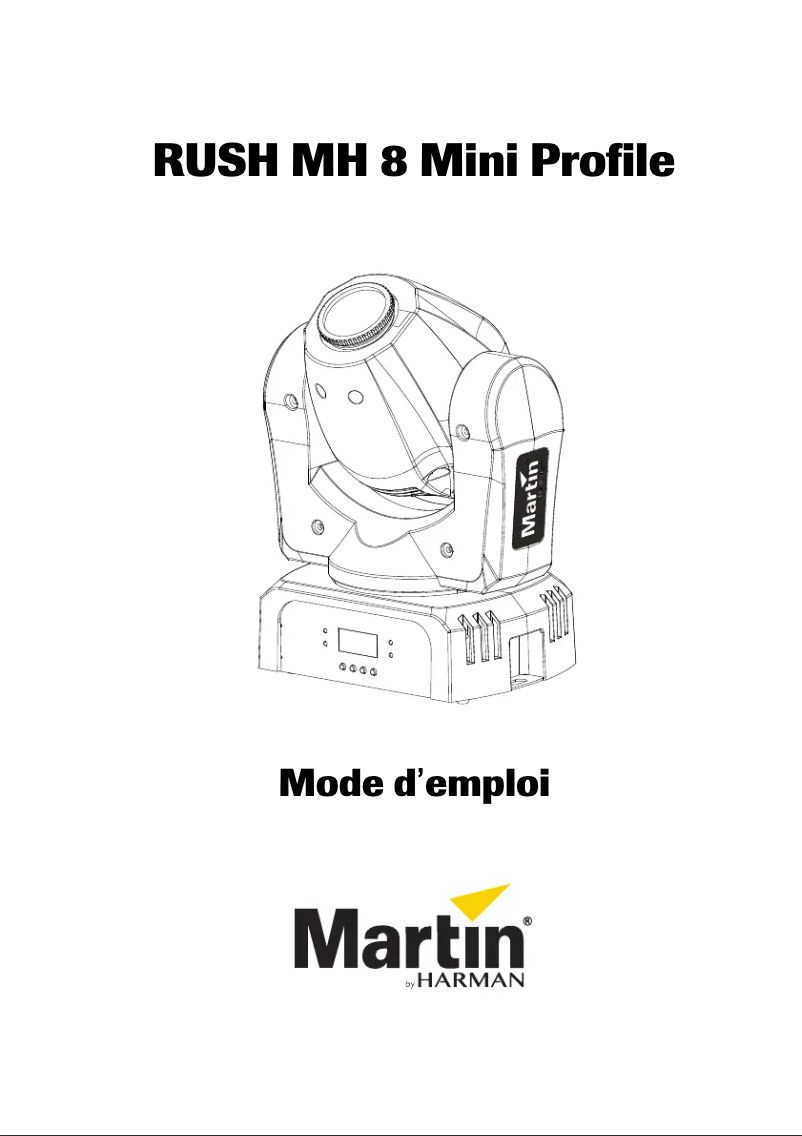Page 1 of the manual User Manual Martin RUSH MH 8 Mini Profile