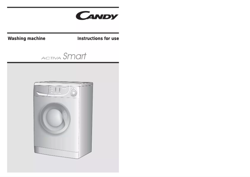 Page n°1 - Manuel utilisateur Candy CCM1166-1