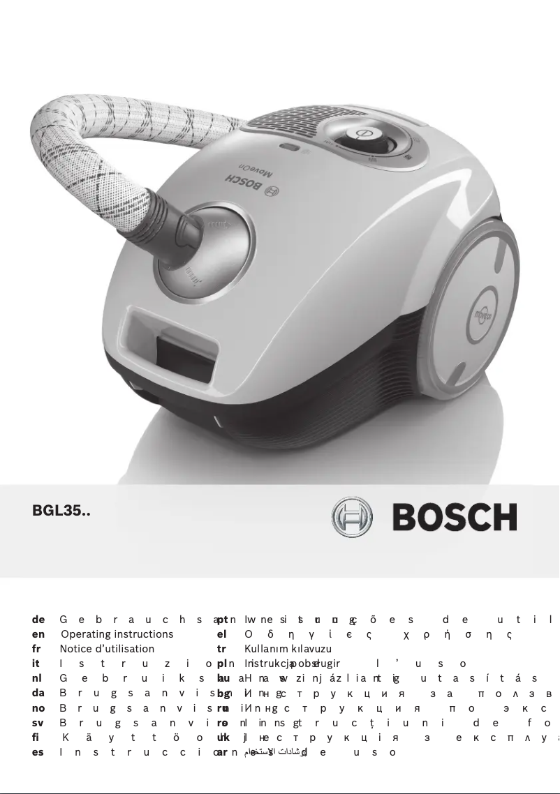 Page n°1 - Manuel utilisateur Bosch BGL35200