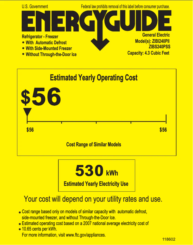 Image de la première page du manuel de l'appareil ZIBI240PII