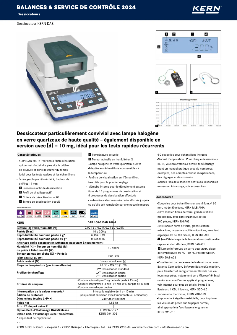 Page 1 de la notice Brochure Kern DAB 100-3