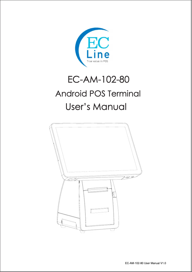 Image de la première page du manuel de l'appareil EC-AM-102-80