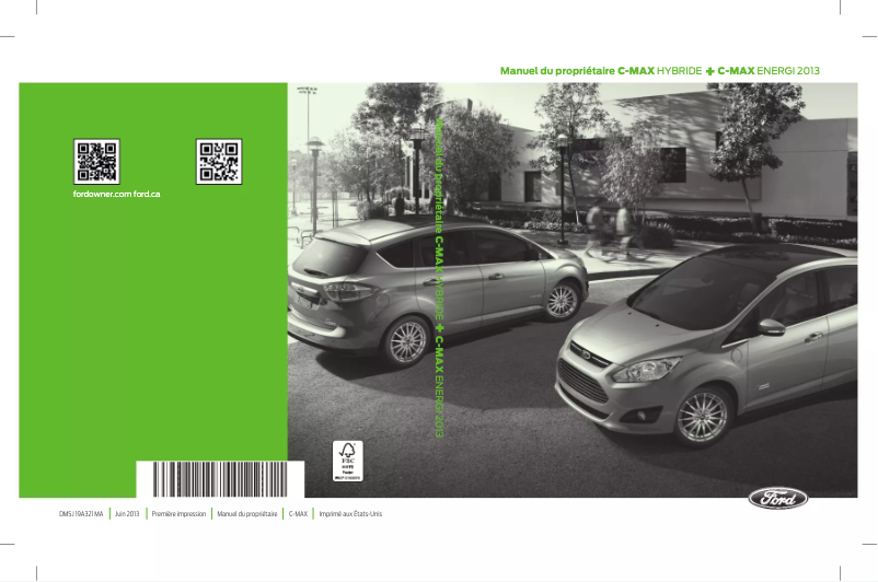 Page n°1 - Manuel utilisateur Ford C-Max Hybrid (2013)