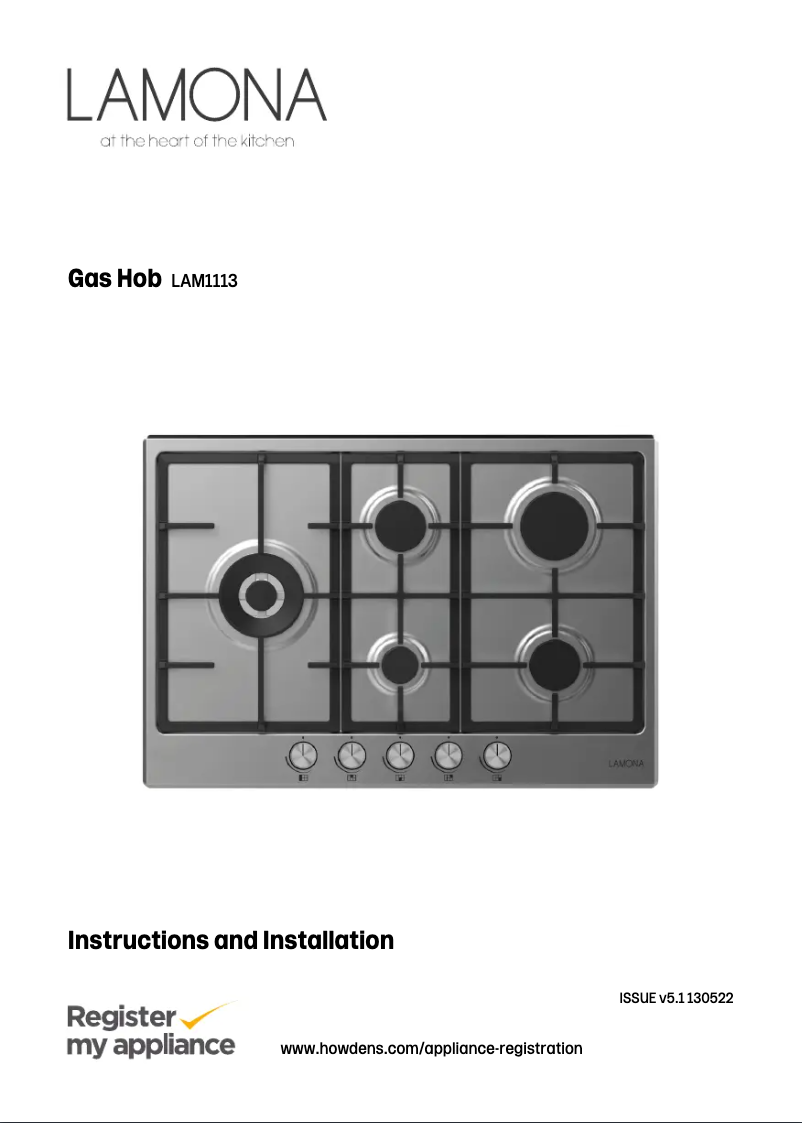 Page n°1 - Manuel utilisateur Lamona LAM1113
