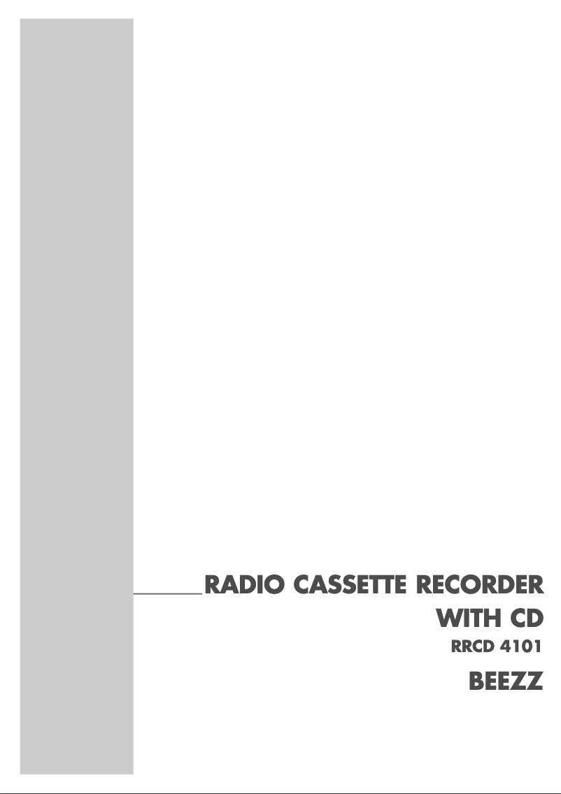 Page 1 de la notice Manuel utilisateur Grundig Beezz RRCD 4101