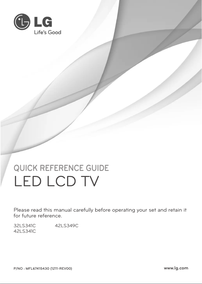 Página 1 del manual Manual de usuario LG 42LS349C