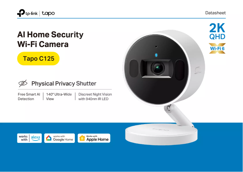 Image de la première page du manuel de l'appareil Tapo C125