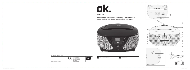 Page n°1 - Manuel utilisateur OK ORC 10