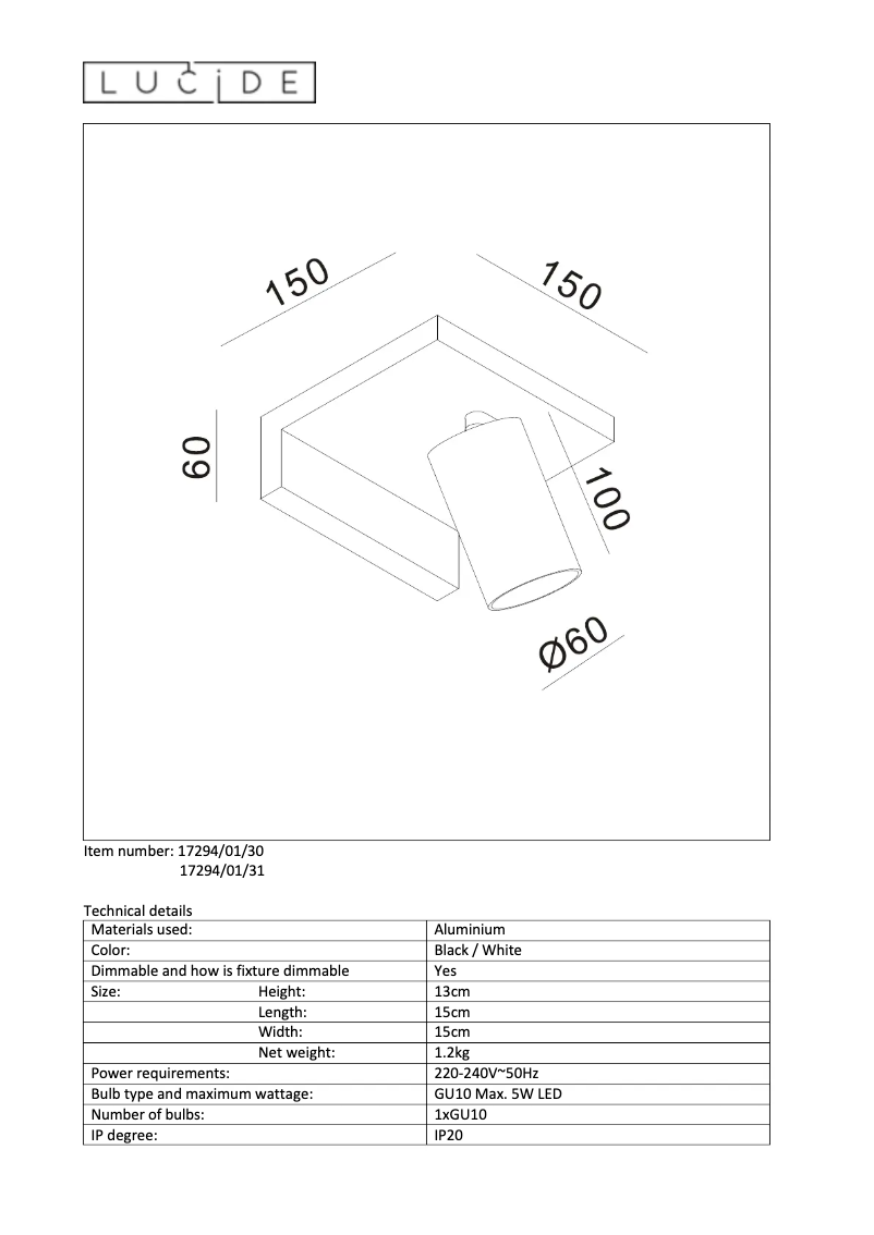 Image de la première page du manuel de l'appareil Blyth