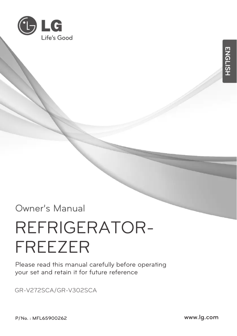 Page n°1 - Manuel utilisateur LG GR-V272SCA