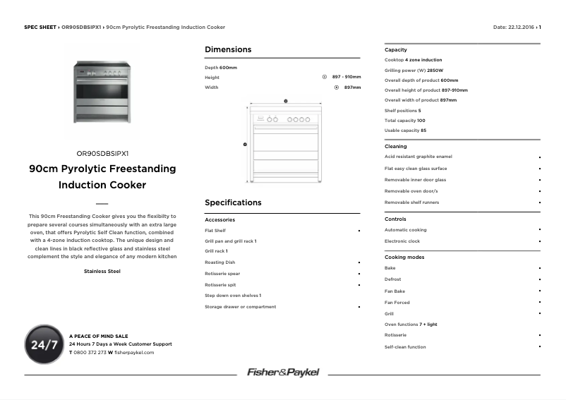Image de la première page du manuel de l'appareil OR90SDBSIPX1