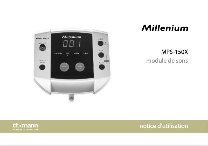 Image de la première page du manuel de l'appareil MPS-150X