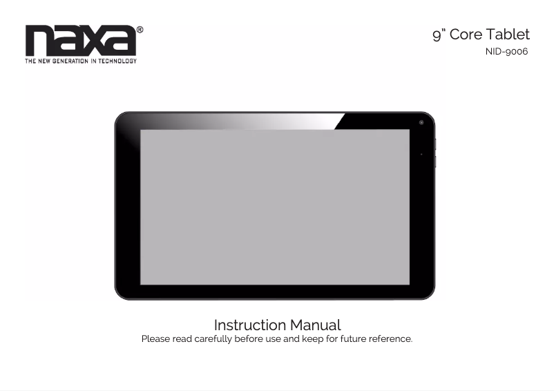 Page 1 de la notice Manuel utilisateur Naxa NID-9006
