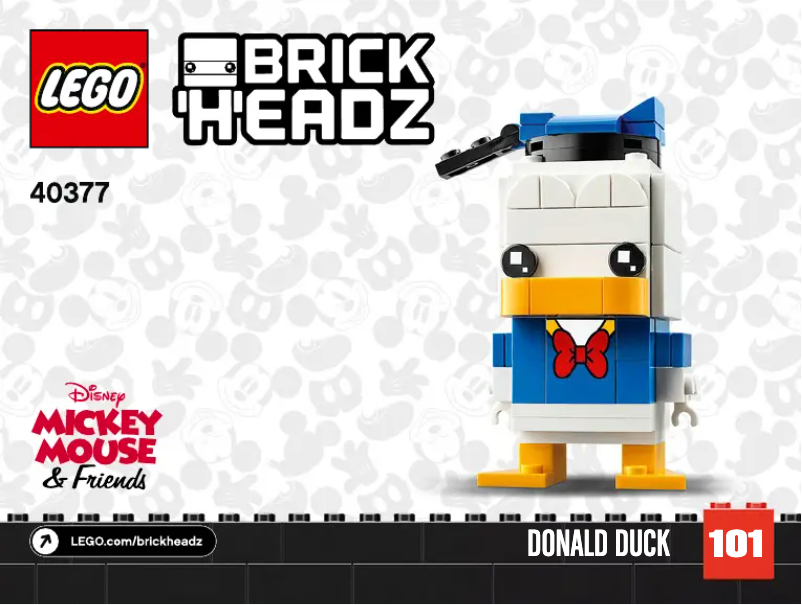 Page n°1 - Manuel utilisateur Lego Brickheadz 40377