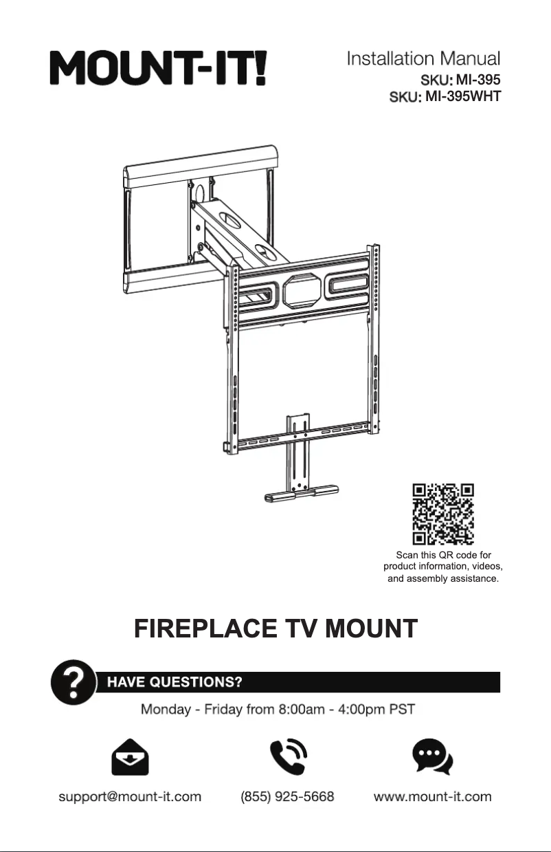 Page n°1 - Manuel utilisateur Mount-It! MI-395
