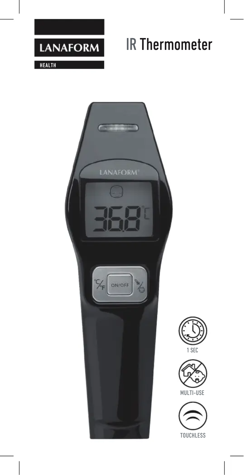 Página 1 del manual Manual de usuario Lanaform IR Thermometer