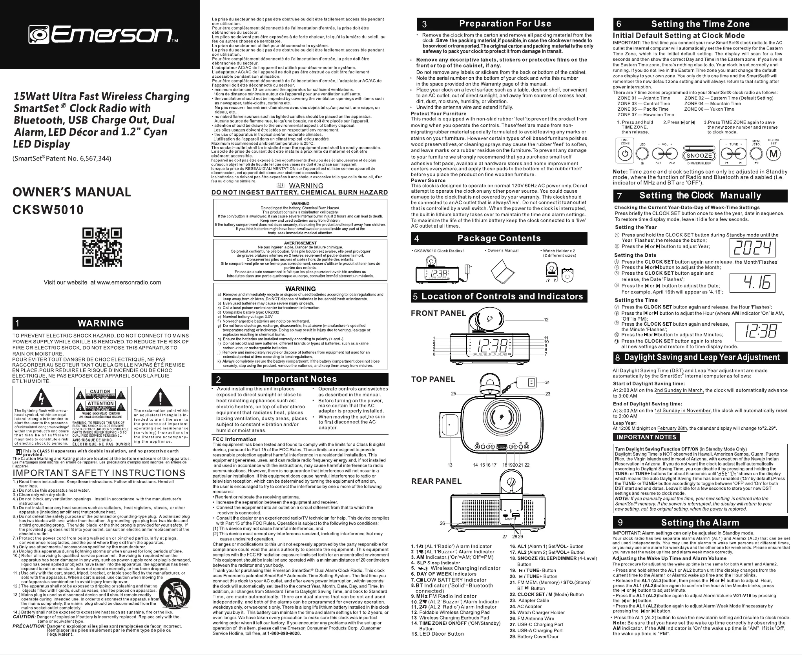 Page 1 de la notice Manuel utilisateur Emerson SmartSet CKSW5010