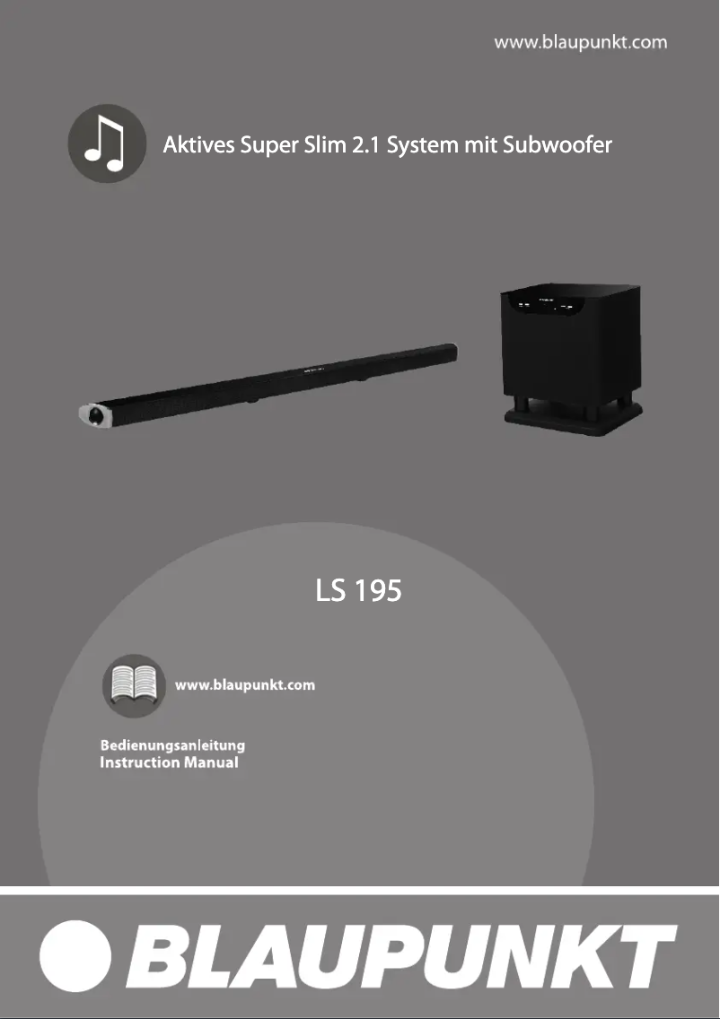 Page n°1 - Manuel utilisateur Blaupunkt LS 195