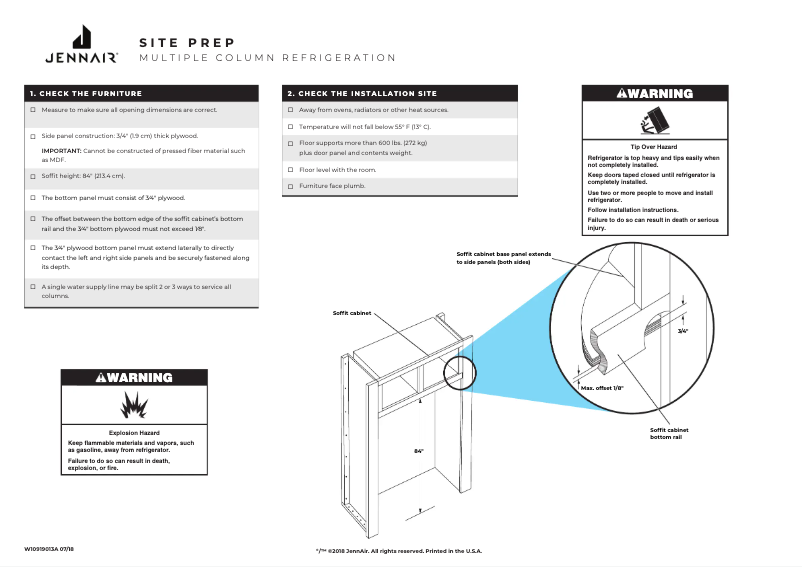 Page 1 of the manual Quick Start Guide JennAir JAJ12HSS