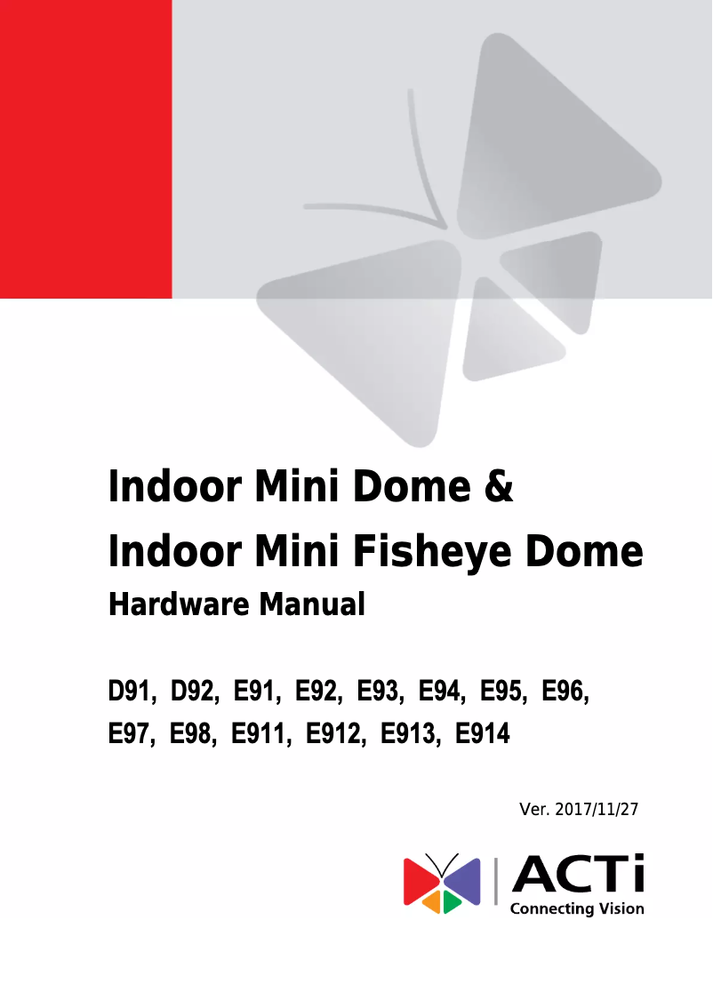 Image de la première page du manuel de l'appareil E912