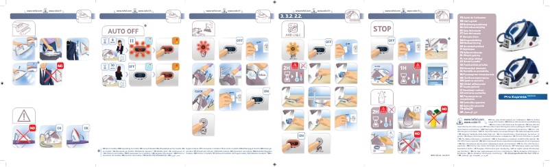 Page 1 de la notice Manuel utilisateur Tefal Pro Express Control Plus GV8963