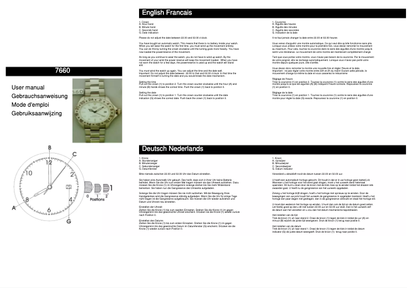 Image de la première page du manuel de l'appareil 7660