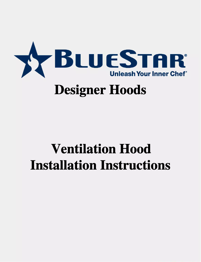 Page 1 de la notice Manuel utilisateur BlueStar IN042ML