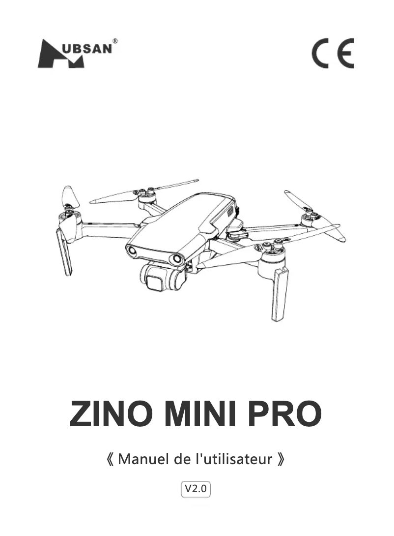Image de la première page du manuel de l'appareil Zino MINI Pro
