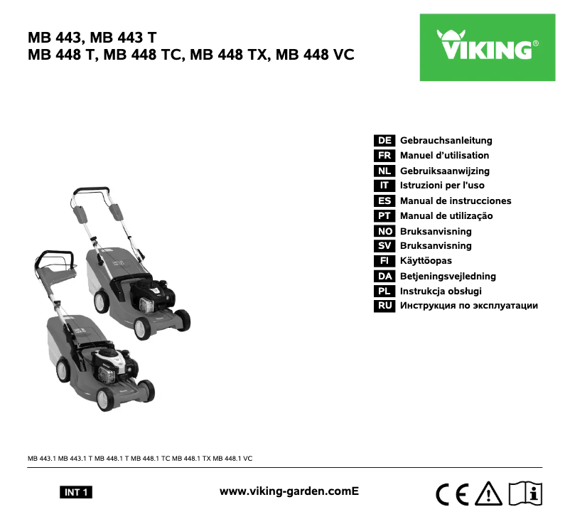 Image de la première page du manuel de l'appareil MB 448 VC