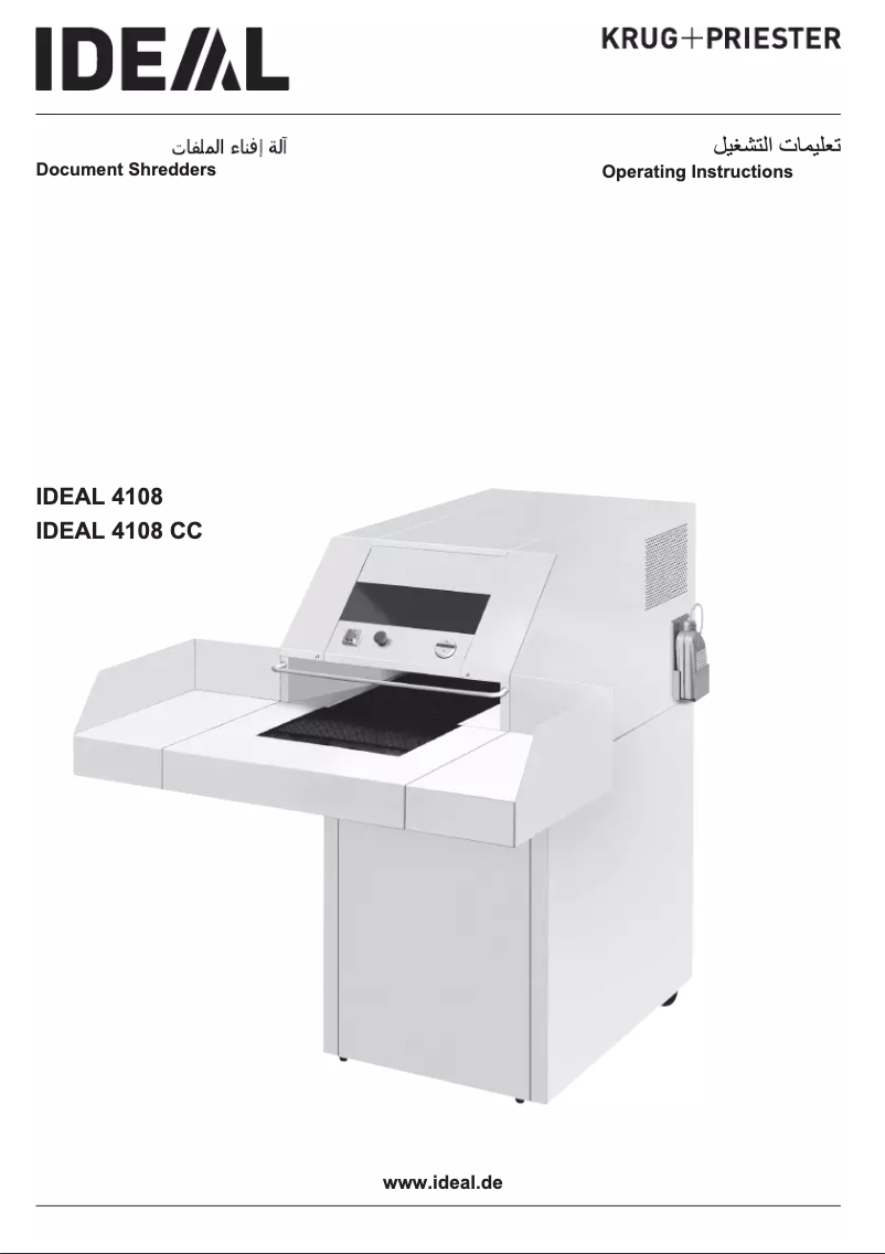 Image de la première page du manuel de l'appareil 4108 CC