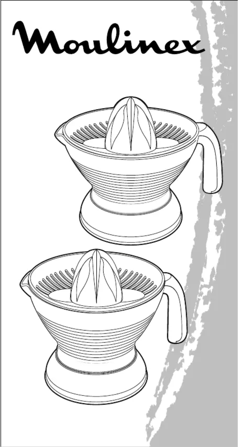 Page 1 de la notice Manuel utilisateur Moulinex Vitapress 600