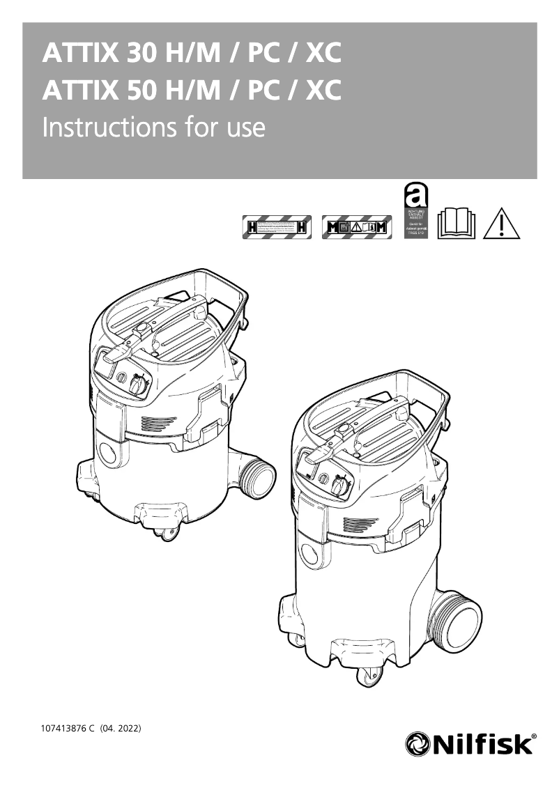 Image de la première page du manuel de l'appareil ATTIX 30