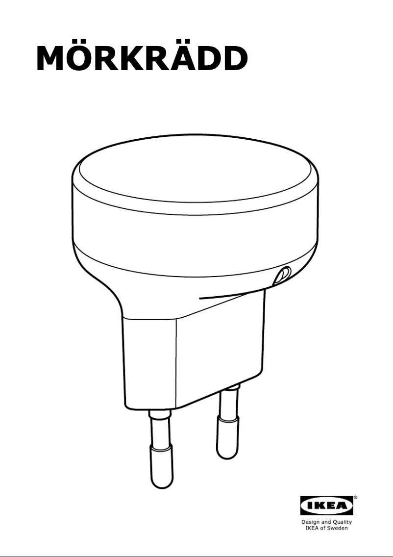 Page 1 de la notice Manuel utilisateur Ikea MÖRKRÄDD 703.498.60