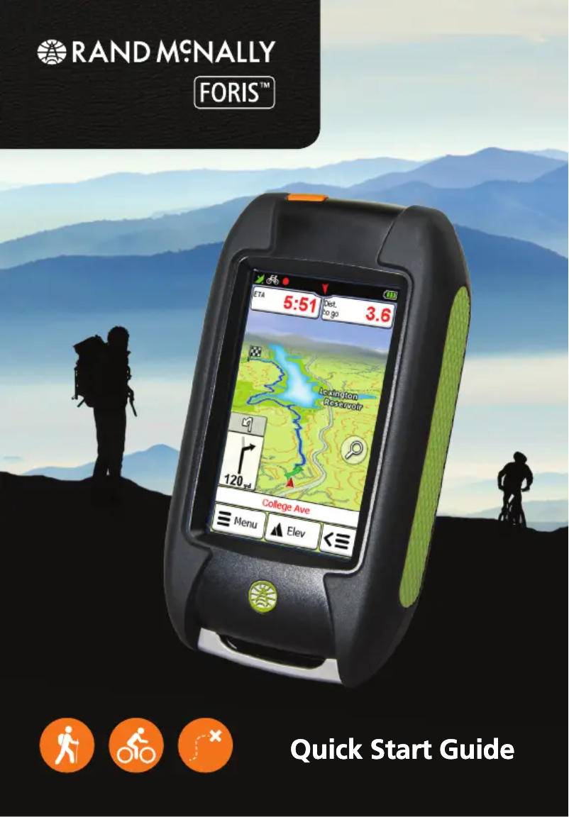 Page n°1 - Guide de démarrage rapide Rand McNally Foris 850