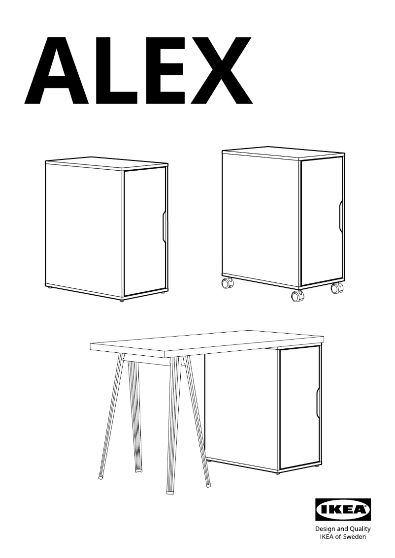Page 1 de la notice Manuel utilisateur Ikea ALEX 405.637.62