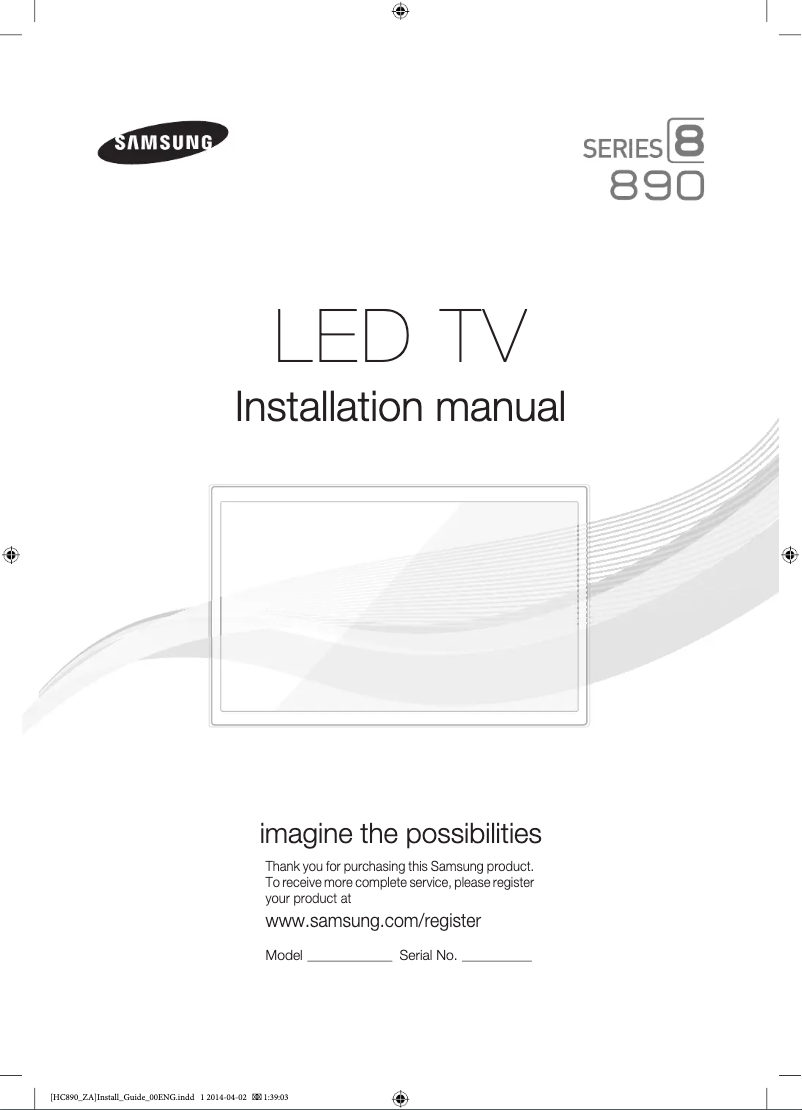 Page n°1 - Mode d'emploi Samsung HG65NC890XF
