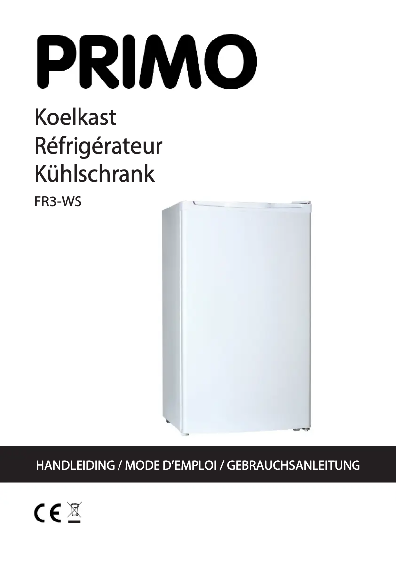 Page 1 de la notice Manuel utilisateur Primo FR3-WS