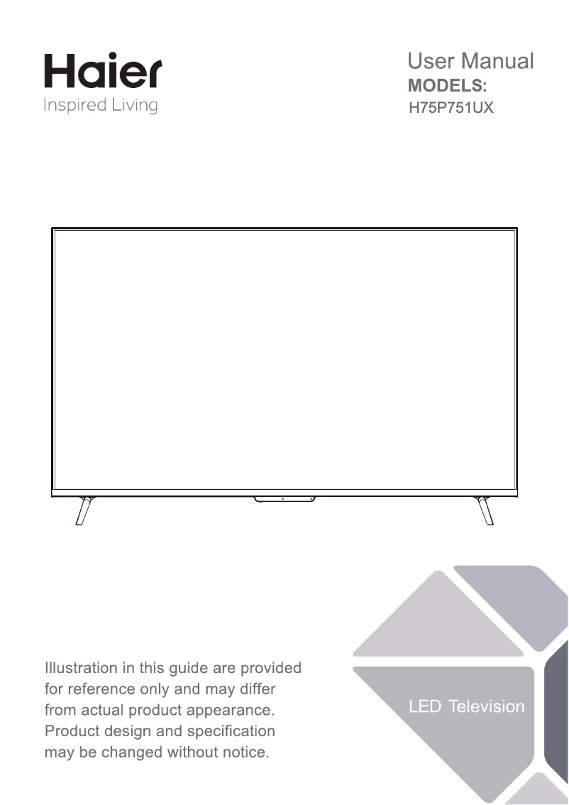 Image de la première page du manuel de l'appareil H50P751UX