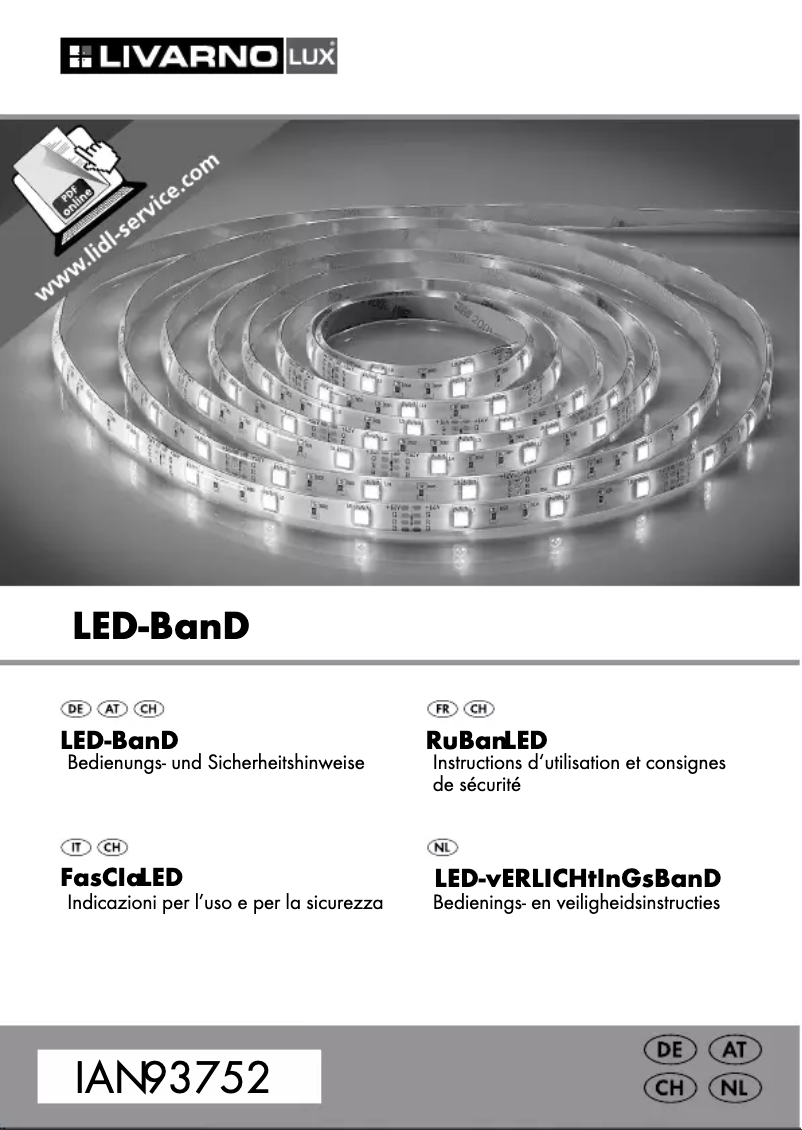 Page n°1 - Manuel utilisateur Livarno Lux IAN 75140
